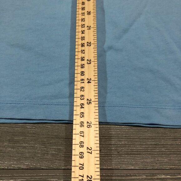 Vineyard‎ Vines Shirt Mens XS Blue Long Sleeve Ski Skiing Spell out Tee 4710 - Picture 8 of 9